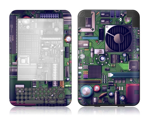 geeky kindle 3 skin