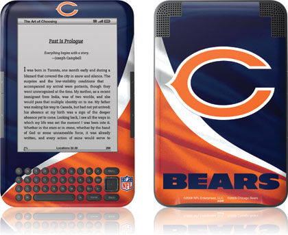 chicago bears kindle skin