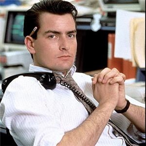 charlie sheen in wall street