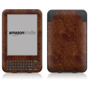 kindle 3 skin in wood design