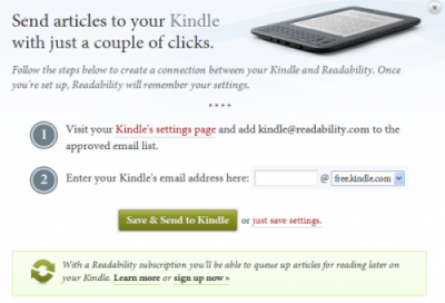 send to kindle button