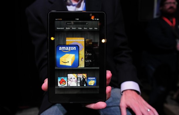 The new Amazon Kindle Fire tablet is dis